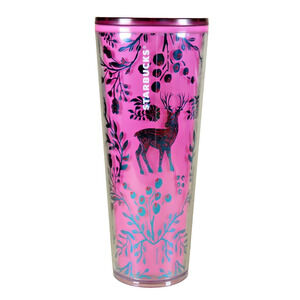 Starbucks 2022 Color Changing Woodland Lace Color Change Venti Tumbler NO STRAW